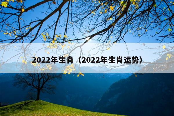 2022年生肖（2022年生肖运势）
