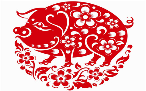 2019猪年剪纸图片