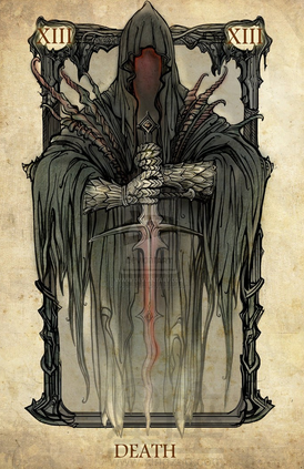 寓意爱情的塔罗牌面