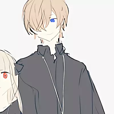 卡通情侣头像--二分之一